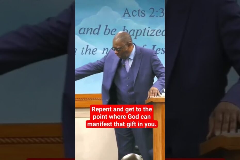 Repent and live so God can manifest that gift in you. ~Bishop Bryant #church #jesus #religion #god